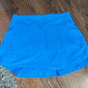 lululemon athletica pace rival mid-rise skirt long BRIGHT BLUE!